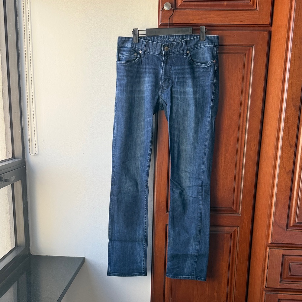Calvin Klein Dark Blue Straight Jeans